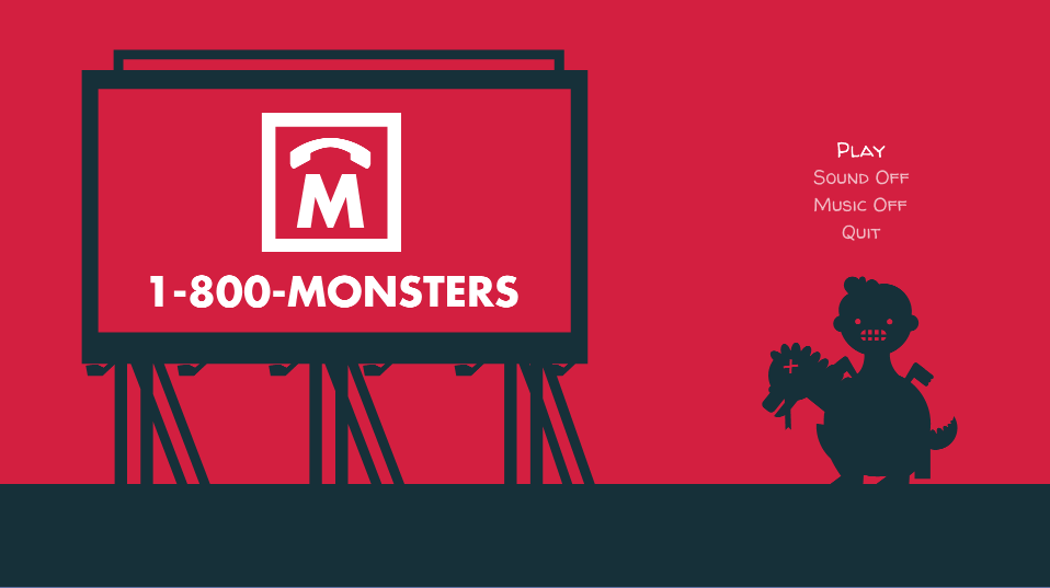 1-800-Monsters Title Menu